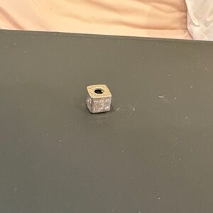 Pandora Silver Charm with Clear Accents